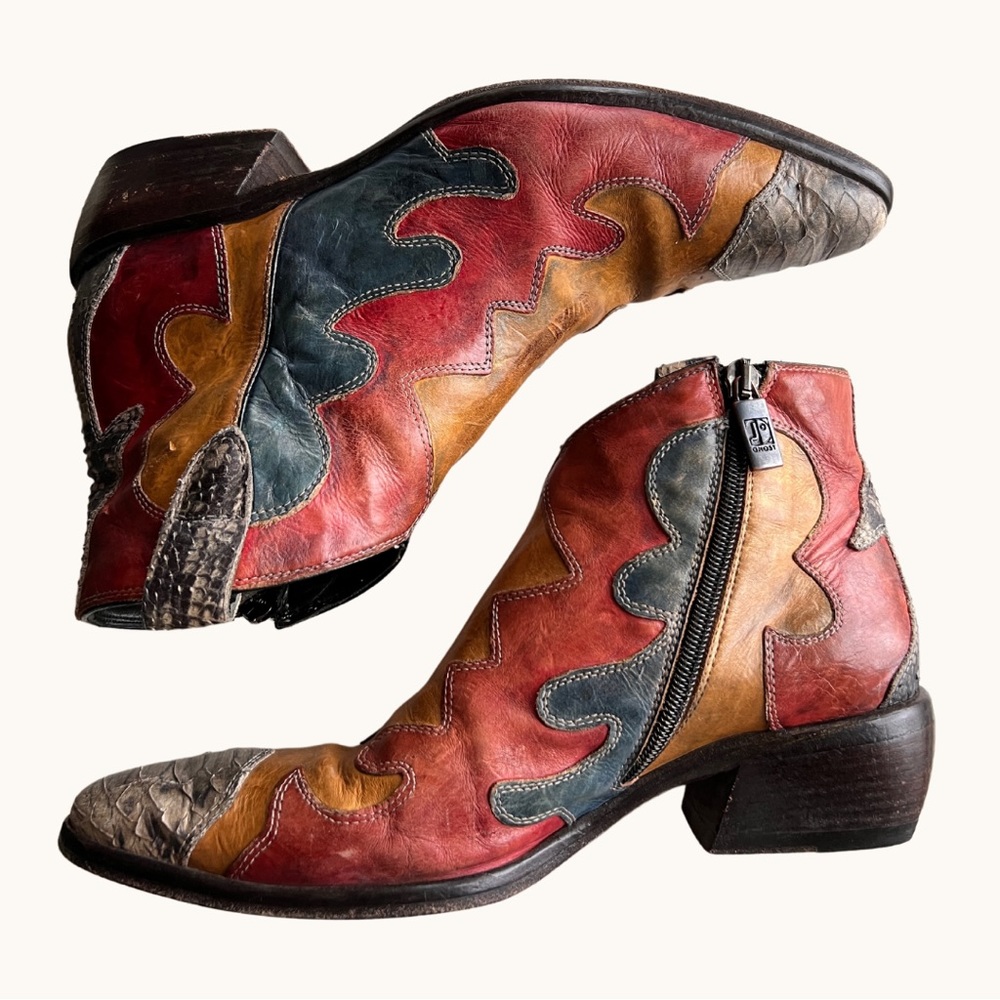 Jo Ghost ankle western boot